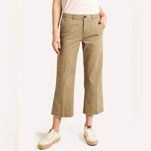 ATM Anthony Thomas Melillo Enzyme Washed Cropped Boyfriend Pant Tan Size 6